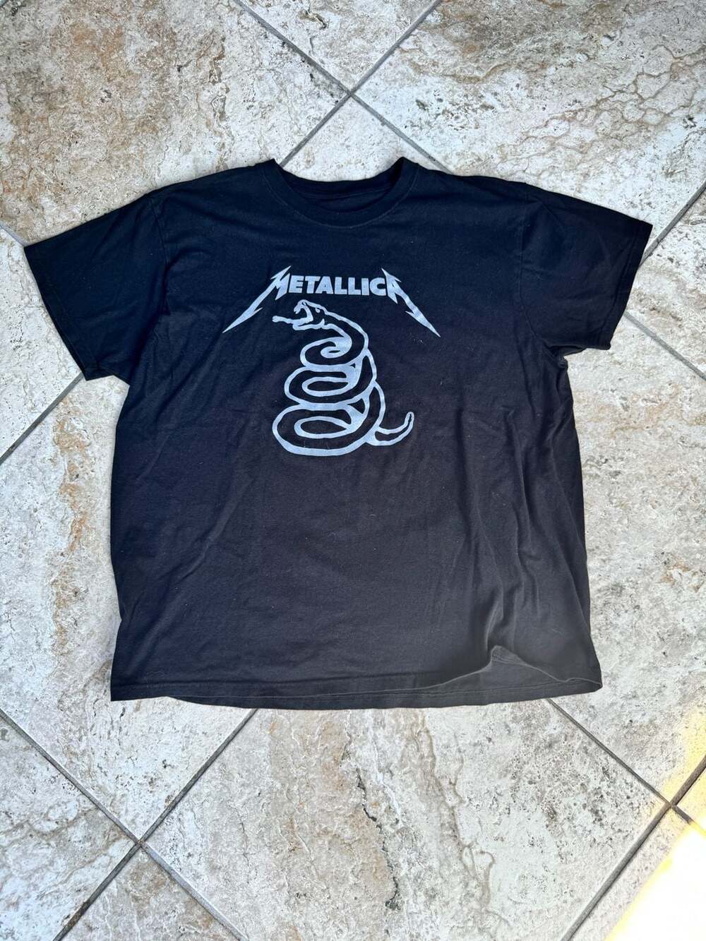 Metallica Black Album Snake Graphic T-Shirt